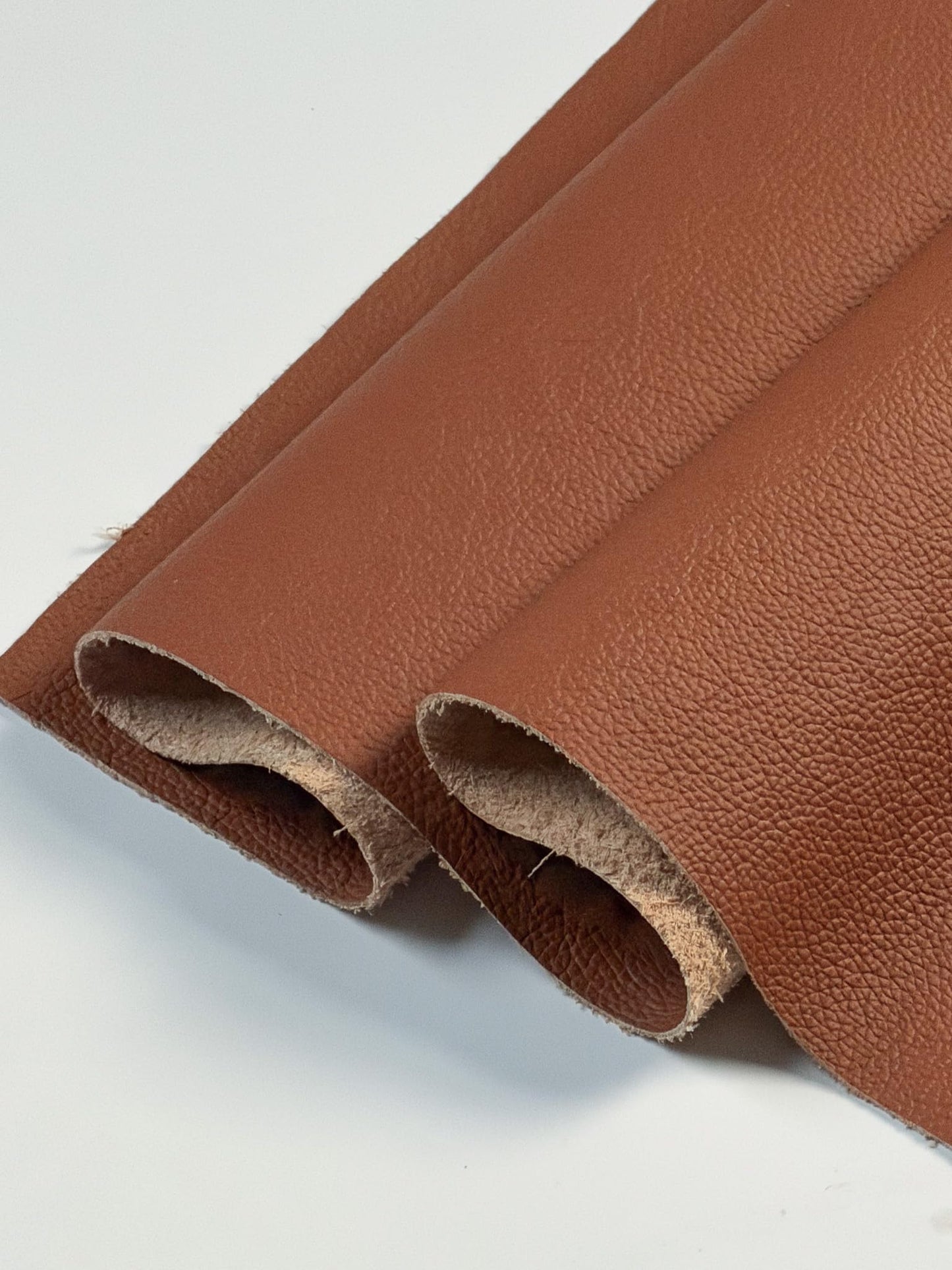 12'' x 24'' Genuine Full Grain Cowhide Leather Sheet — Soft Leather for Upholstery Repair, Handbags, Wallets, Sewing, Crafts, & DIY Projects — 1.1-1.3mm (3oz) Pre-Cut (Cognac Brown, 1 Piece)