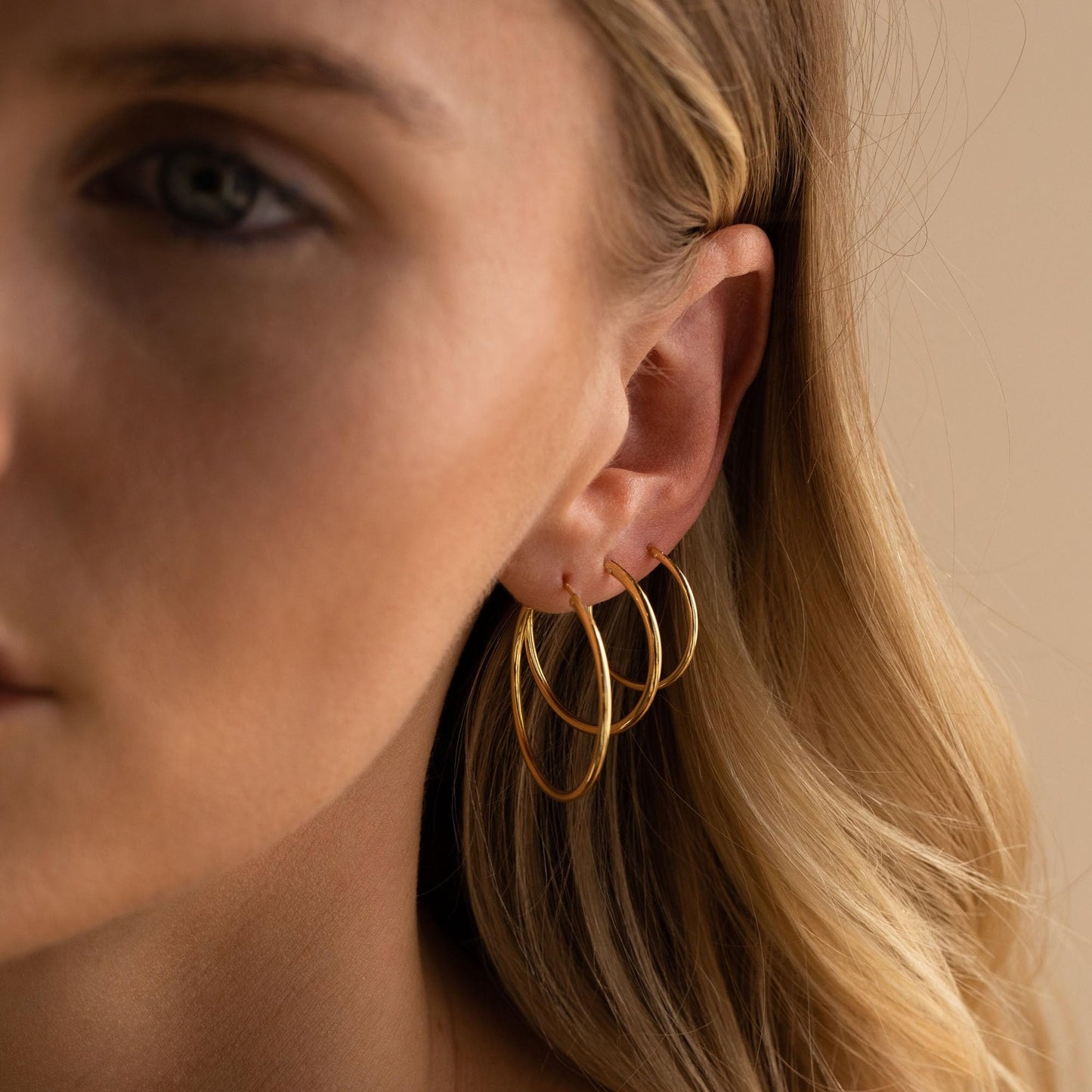 Gold Hoop Earrings Set for Women, 18 Pairs Hypoallergenic Small Big Open Pearl Hoops Earring Multipack, Gold Huggie Hoop Earrings for Women Trendy Jewelry