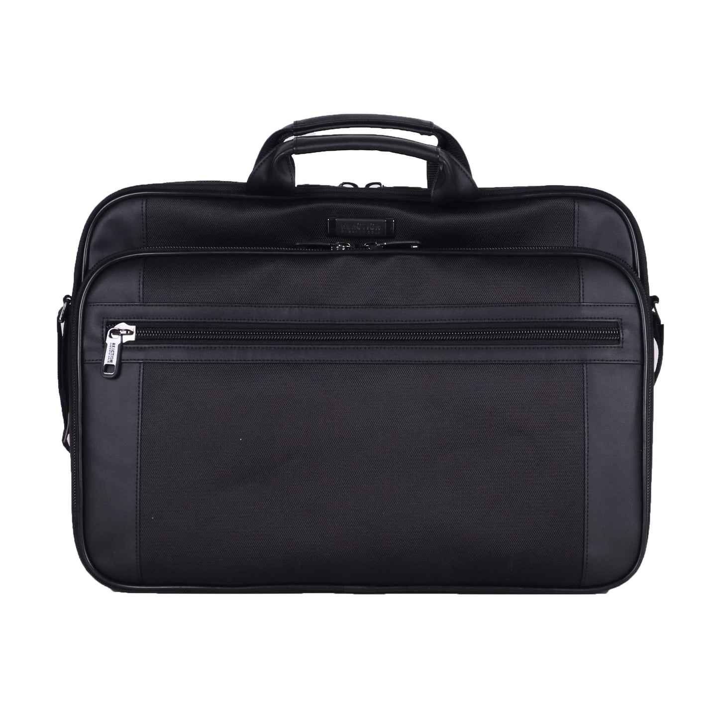 Kenneth Cole Reaction Urban Traveler Slim 18.4" Laptop Sleeve Top Zip Computer Portfolio Bag, Black