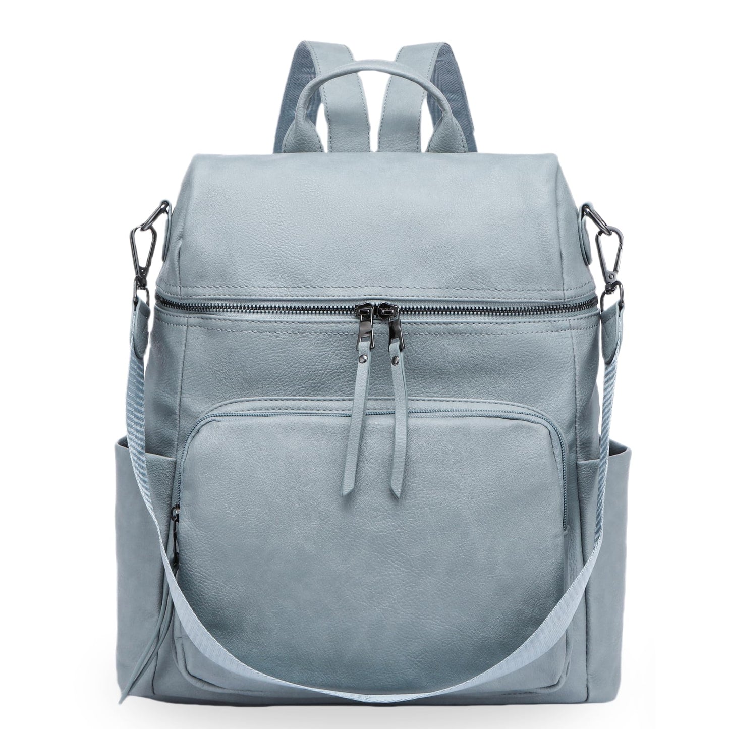 Botimmy Anti-Theft Backpack Purse for Women, Convertible 3-in-1 Vegan Leather Backpack with Hidden Zipper, Adjustable Shoulder & Crossbody Bag for Travel and Daily Commute