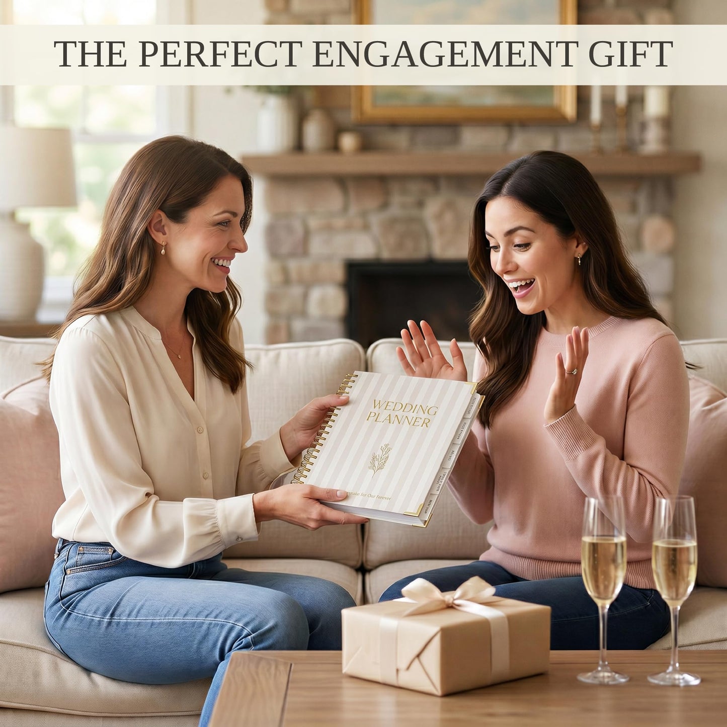 Beautiful Wedding Planner Book and Organizer - Perfect for Detailed Planning Of Your Big Day - Unique Engagement Gift for Newly Engaged Couples, Future Brides and Grooms