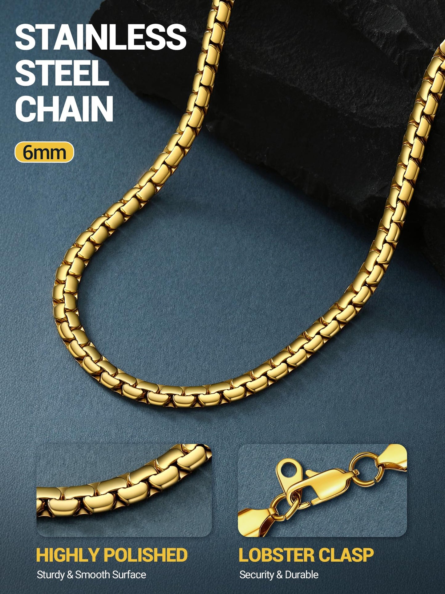 PROSTEEL Chain Chain Necklaces For Mens Chains Necklace 14inch