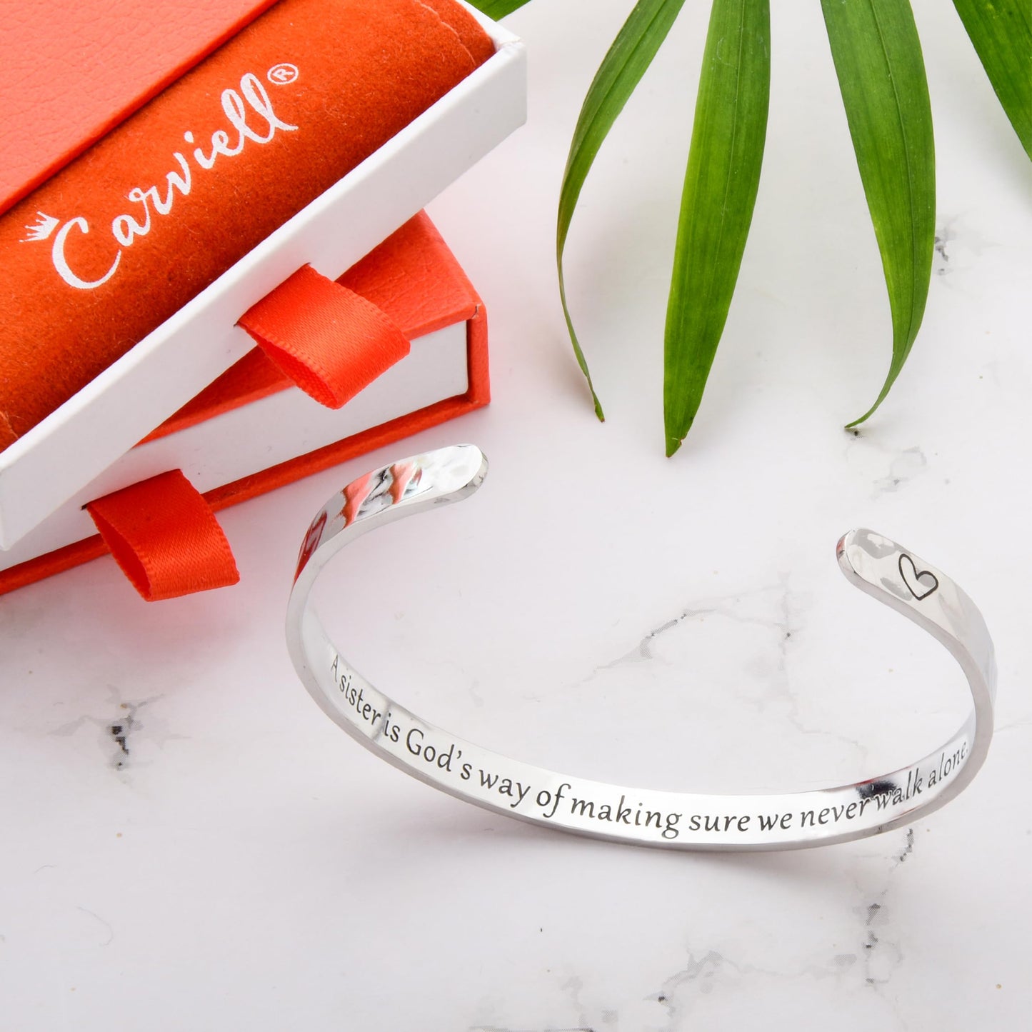 Carviell Bracelet Sister Gifts, Christmas Birthday Gift Ideas for Sis, Sister jewelry gift, Sentimental sister gift