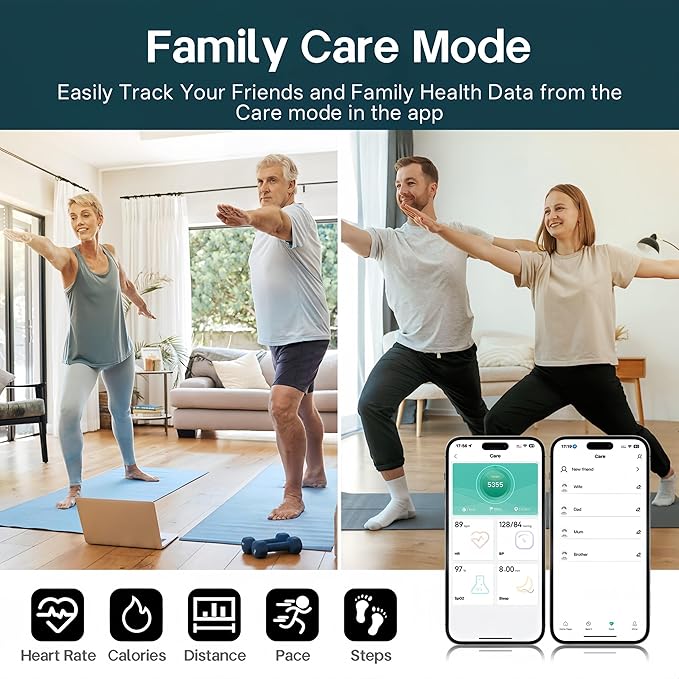 Smart Rings for Women Men,Fitness Tracker Ring,Heart Rate,Blood Oxygen,Blood Pressure,Step Tracker,Sleep Monitoring,No Subscription Fee,IP68 Waterproof Smart Ring for iphone&Android(Black 11)