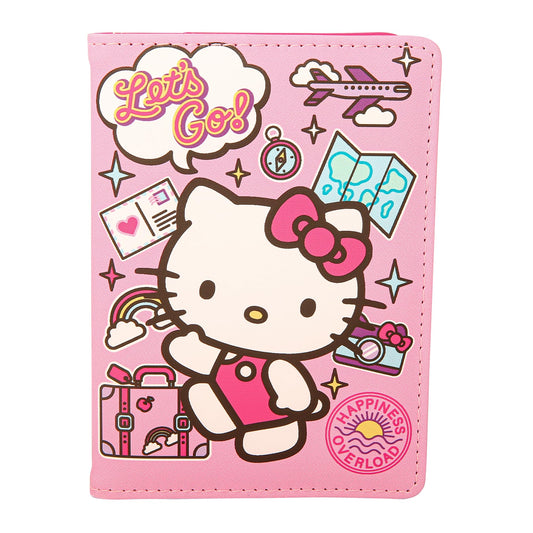 Hello Kitty Passport Holder - Sanrio Passport Holder for Women - Officially Licensed Passport Case (VG701236L.NJ)