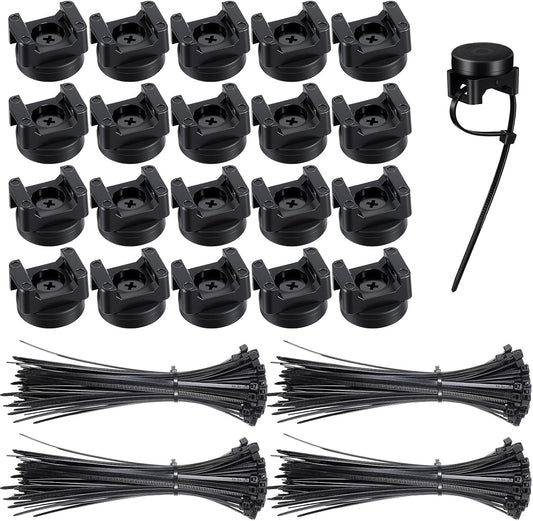 Molain 20Pcs 100Pcs Magnetic Zip Tie Mounts, Magnetic Clips with Magnetics Cable Ties, Heavy Duty Magnetics Wire Holder