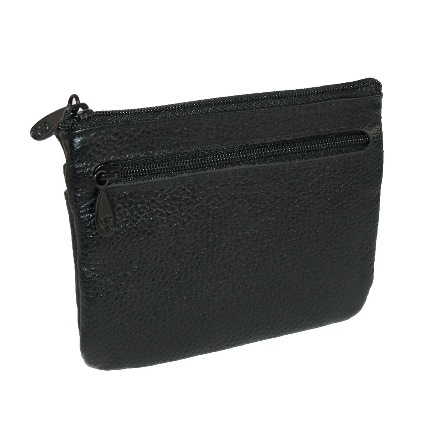 Buxton Large ID Coin/Card Case Wallet, Black, One Size
