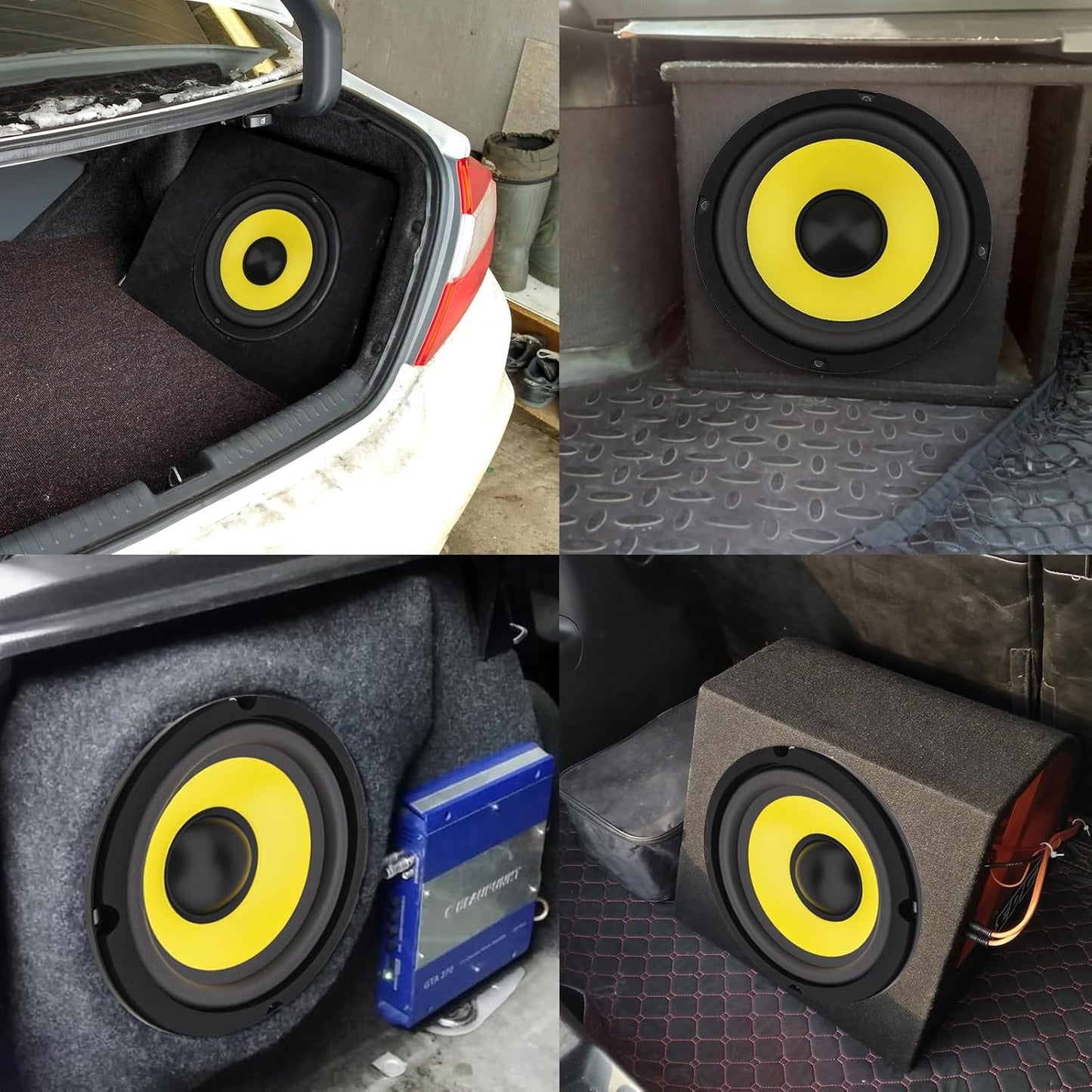 DriSentri 6 Inch Bass Loudspeaker Woofer Speaker, Car Speakers Wide Frequency Response Car Audio Stereo Speaker for Car