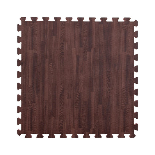 IncStores Premium Soft Wood Print Foam Flooring Tiles | Interlocking Foam Tiles for Home, Gym, Training and Yoga | 5/8" - Cherry, 144 Square Feet