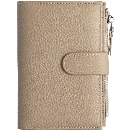 ilovever Passport wallet and Card Slot Combo RFID Blocking Slim Leather Travel Passport Wallet for Men and Women with Zippered Coins Pocket Passport holder, Grey