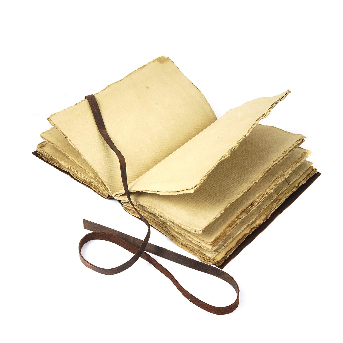 Leather Journal Travel Diary, Handmade Vintage Bound Notebook For Men & Women, Antique Finish, Genuine Buffalo Leather- Quality Unlined Paper Perfect for Notes, Art Sketchbook, 9X6 Inches, Brown