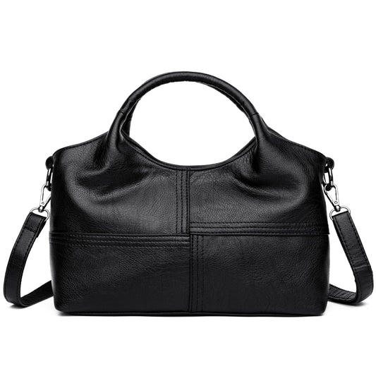 FSD. WG Leather Shoulder Bags Purses and Handbags for Women Top Handle Tote Satchel Ladies Hobo Bags