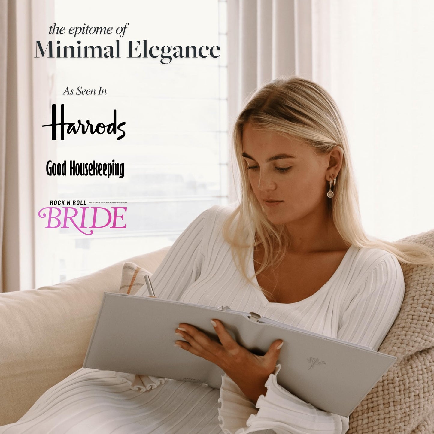 Award Winning Elegant Wedding Planner Binder and Organizer for the Bride | Tissue Wrapped | Cushioned Cover | Engagement Gift | This Elegantly Designed US Planner Allows you to Plan Every Detail (Soft Grey)