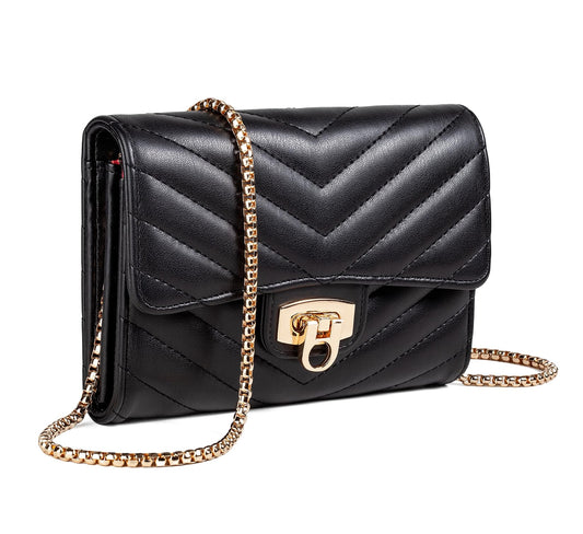 YAZEKOUS Crossbody Bags for Women, Small Purses Crossbody Purses for Women, Cell Phone Purse with Card Slots for Travel Daypack Black