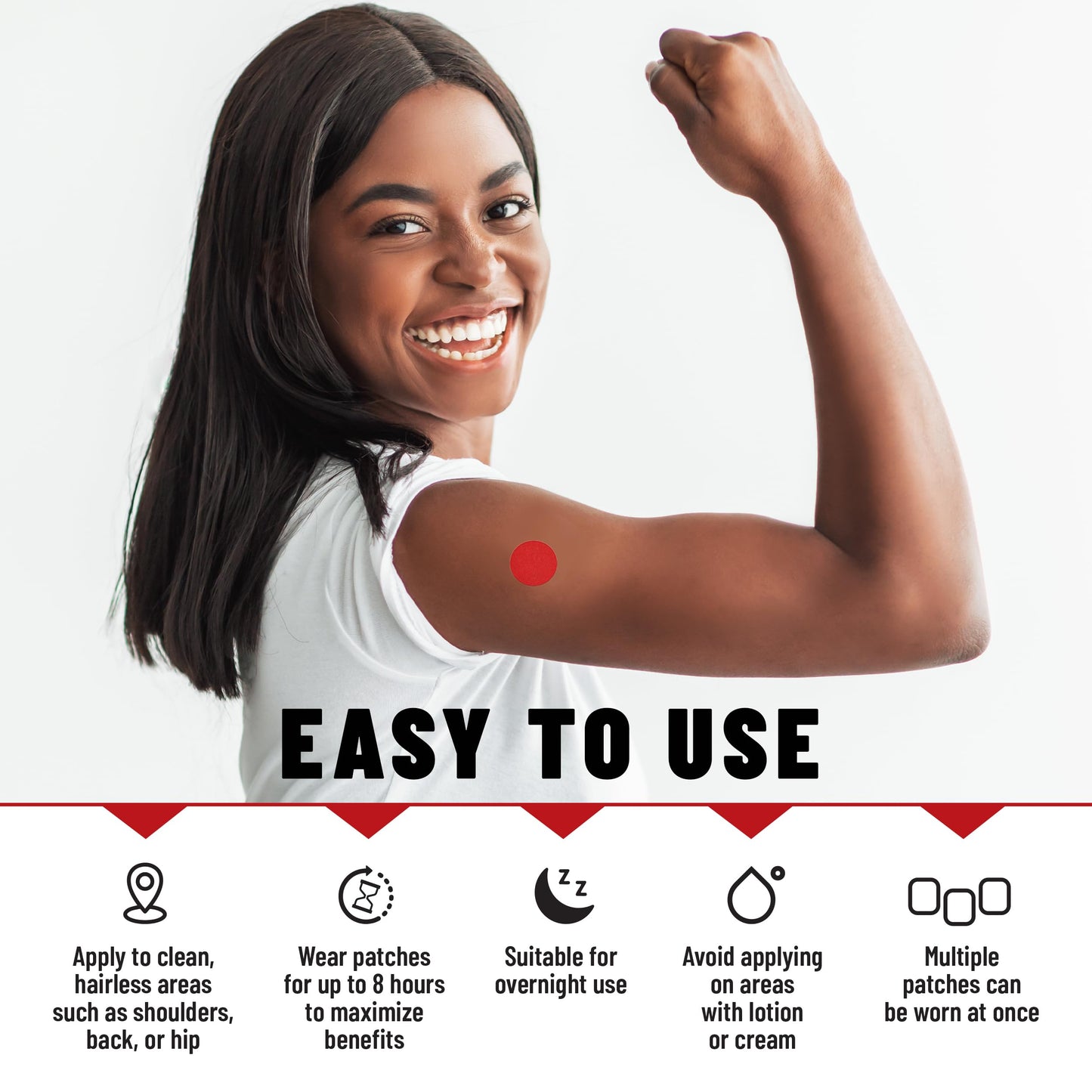 TOLEVITA Iron Patches – 36 Circle-Shaped Patches Plus – Energy, Focus & Daily Wellness – Easy-to-Use for Active Lifestyles