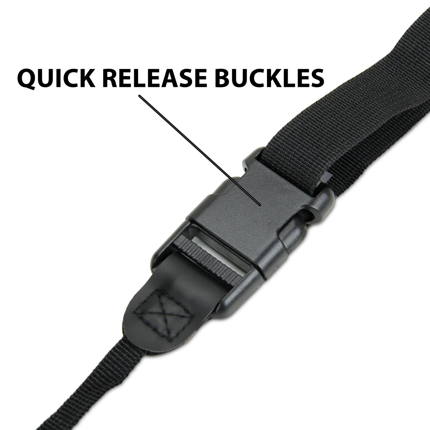 USA Gear DSLR Camera Strap Chest Harness with Quick Release Buckles, Black Neoprene Pattern and Accessory Pockets - Compatible with Canon, Nikon, Sony and More Point and Shoot and Mirrorless Cameras