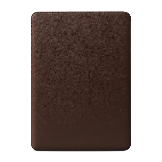Comfyable Laptop Sleeve 15 Inch Precisely Compatible with MacBook Air 15" M5 M4 M3 M2 2026, Faux Leather Cover Case, Coffee