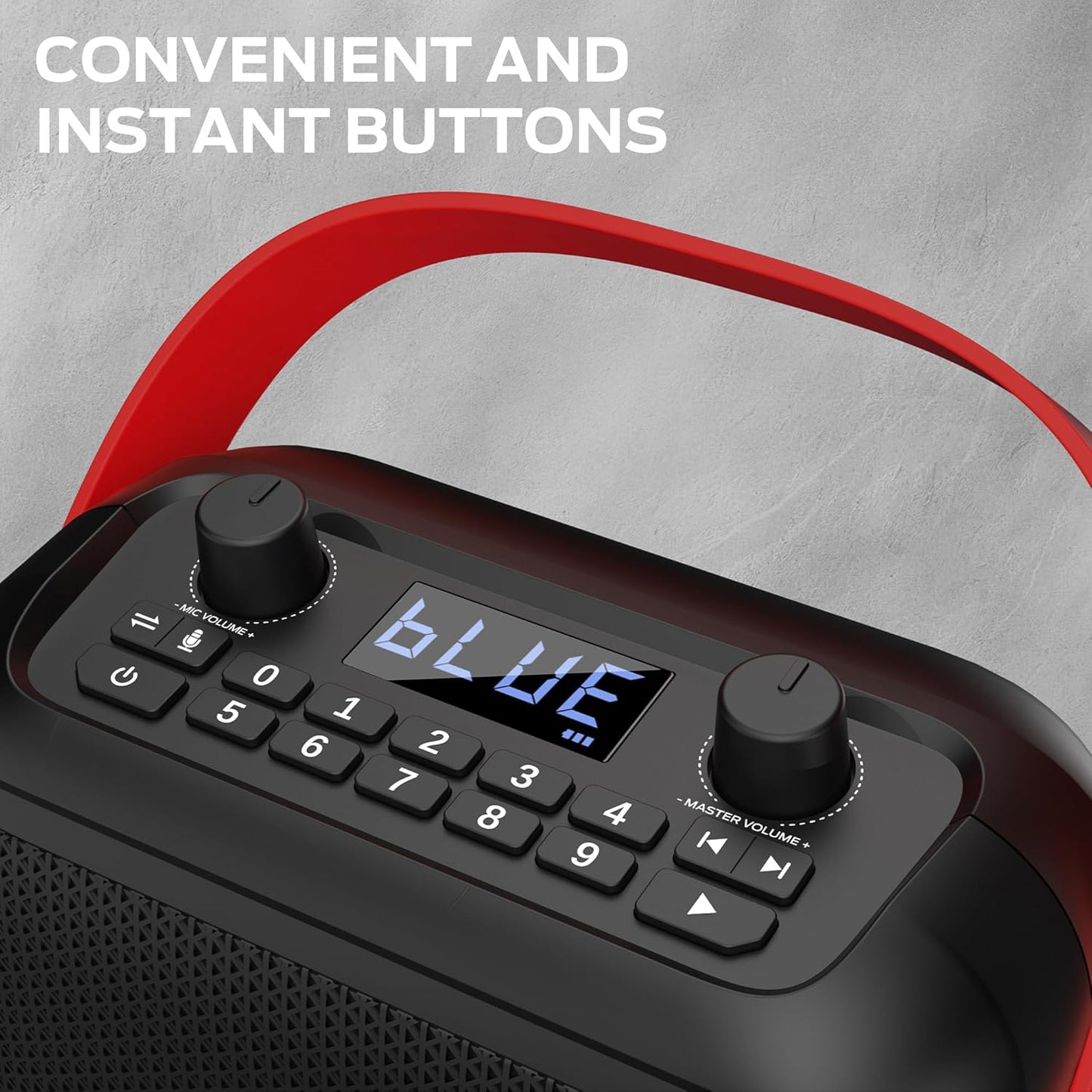 Monster 1 40W 12H MFS Portable Bluetooth Speakers, Bluetooth Speaker Wireless with Stereo Sound, Outdoor Speaker