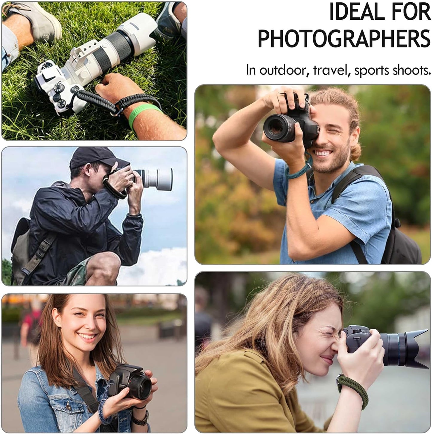 Quick Release Wrist Strap for DSLR/Mirrorless Cameras - AQAREA