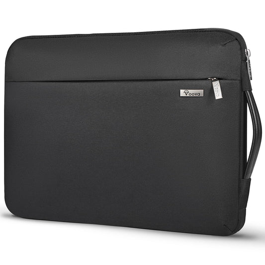 Voova Laptop Sleeve Case 13 13.6 Inch with Handle, 360°Protective Waterproof Slim Computer Bag Cover Compatible with MacBook Air 13 M1/M2/M3/M4 2020-2024, MacBook Pro 13, IPad Air/Pro 13, Black