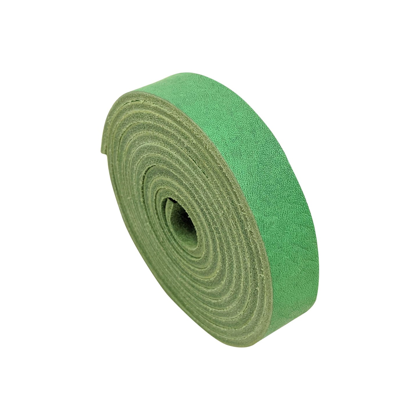 TOFL 3/4" Wide Leather Strap | Leather Strips for Crafts, Jewelry, & Furniture Projects | 72" (6 Feet) Long x 3/4" Wide x 1/8" Thick (7-8oz) | Leaf Green