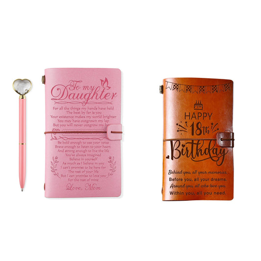 PRSTENLY Daughter Leather Journal+ 18th Birthday Leather Journal