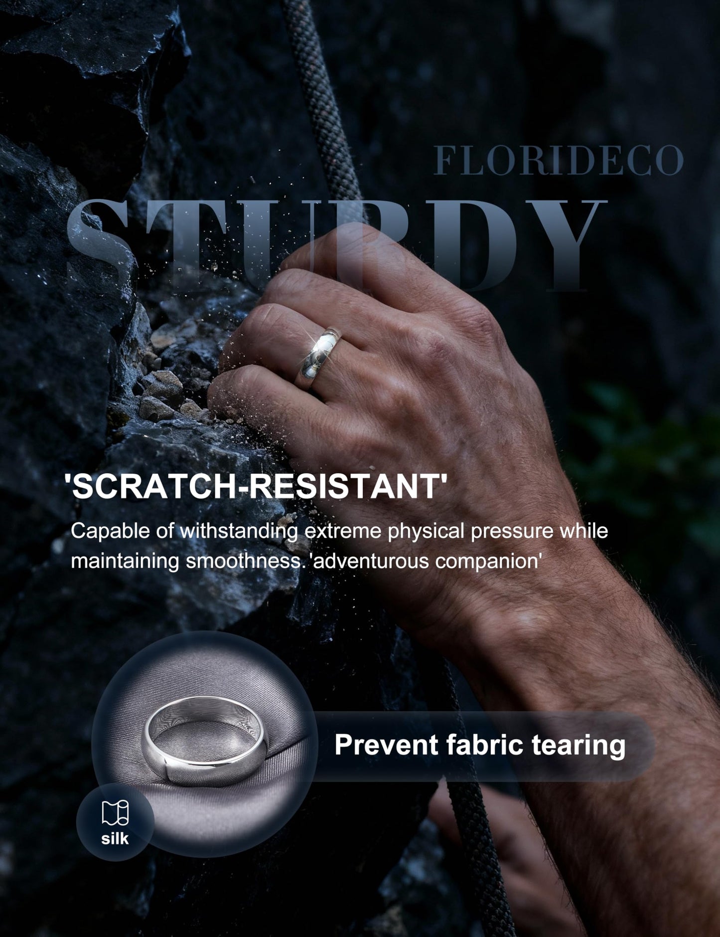 Florideco 5mm Stainless Steel Ring Wedding Bands for Women Mens Ring Wedding Band Plain Dome High Polished Size 7