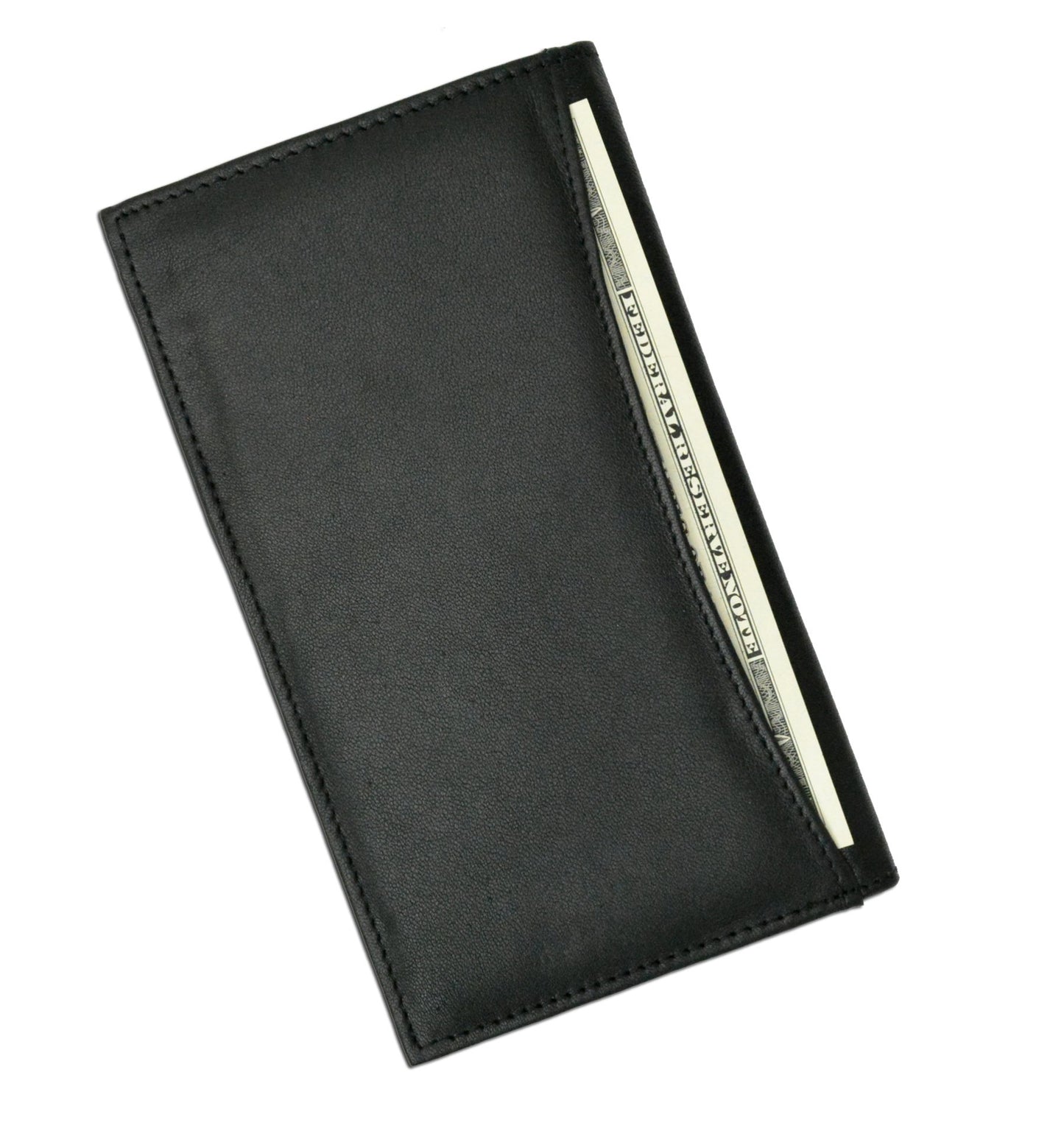 Marshal Bifold Leather RFID Blocking Wallet For Men & Women | Genuine Leather Holder With 19 Slots, 2 Bill Compartments & ID Window For Credit/Debit Cards, Money & More (Black)