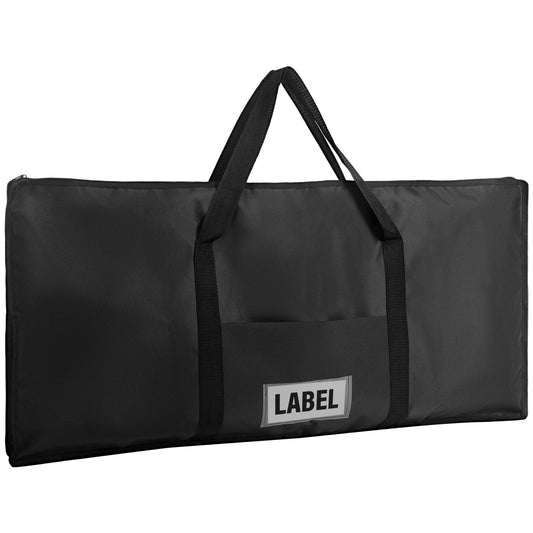 Hsei Extra Large Griddle Bag 38 x 18 x 2 Inch Extra Large Griddle Camping Storage Bag Oxford Cloth Waterproof with Reinforced Carrying Strap for BBQ Grilling Stove RV Camping Accessories, Black