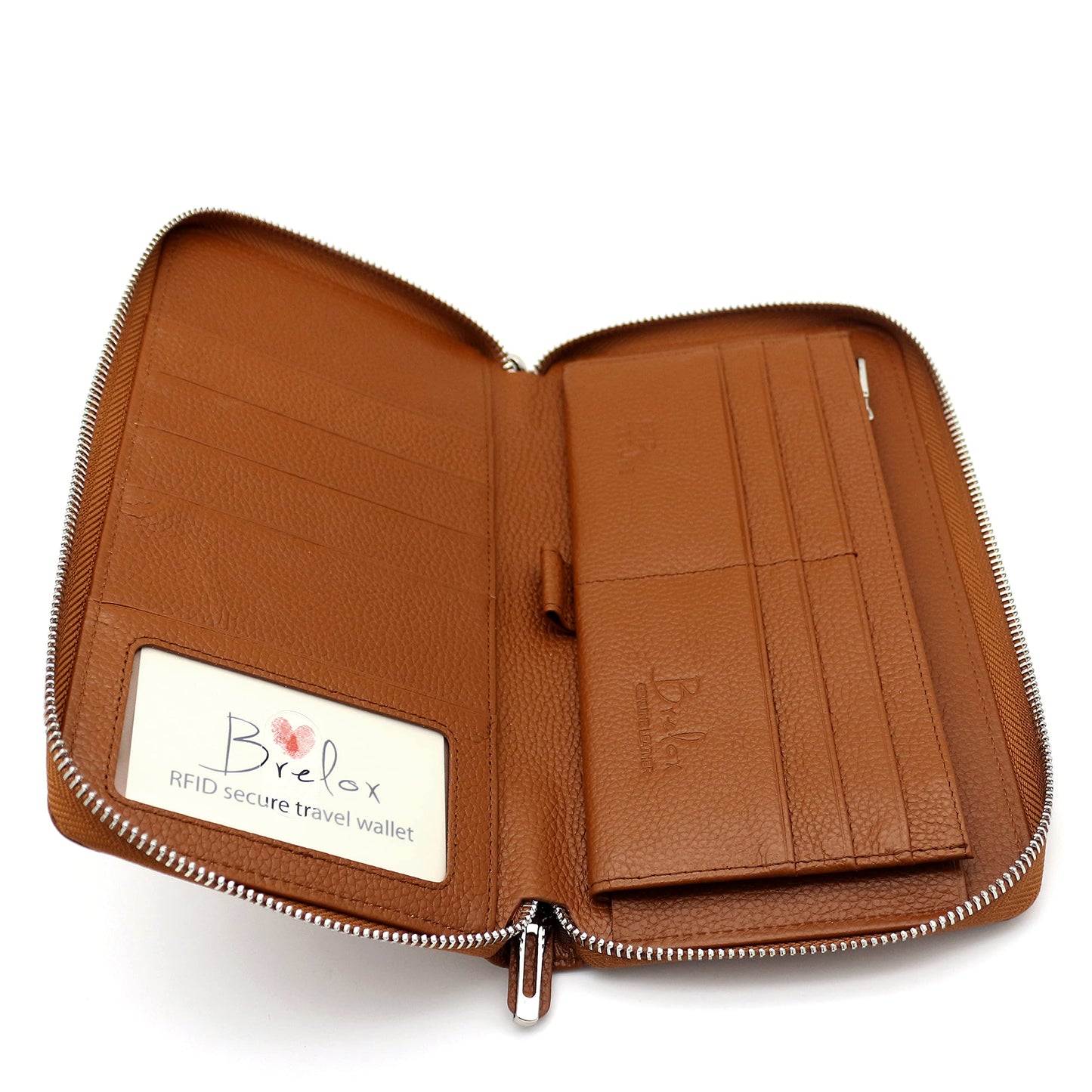 Family Passport Holder for 4 5 6 Passports RFID Blocking Travel Wallet — Genuine Leather Document Organizer, Card Slots, Boarding Pass, Wristlet — Travel Gift for Women Men | Brelox