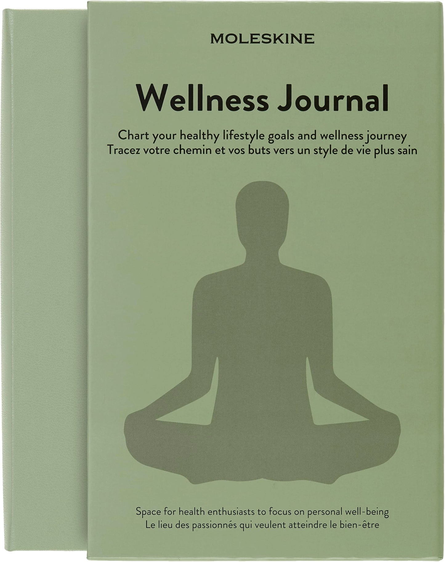 Moleskine Passion Journal, Wellness, Hard Cover, Large (5" x 8.25") Willow Green, 400 Pages