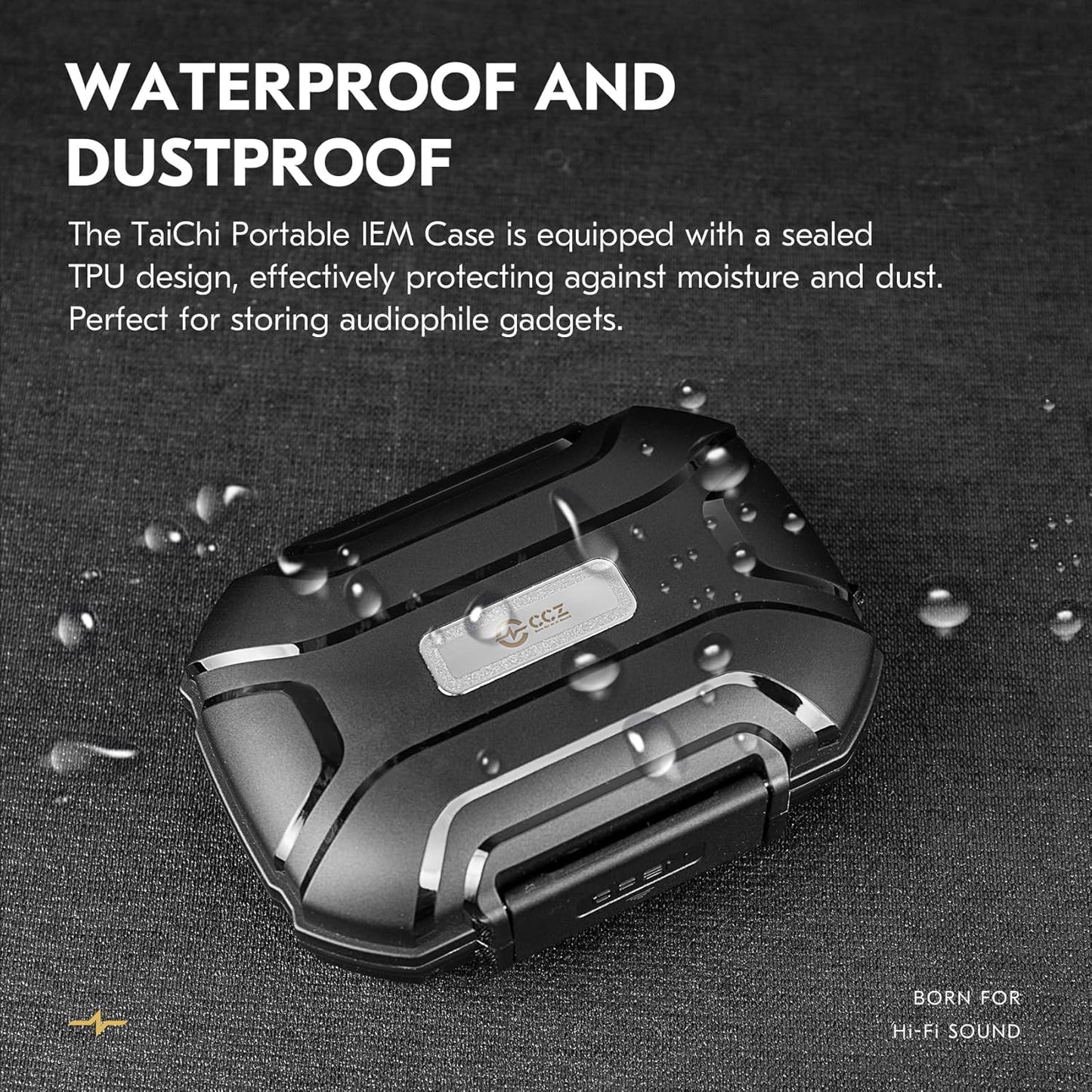 YINYOO ZC01 ZS10 SE215, KS1, ZS12 2, AS16 CCZ Hard Shell IEM Case for KZ Pro in Ear Monitor, Travel Portable Earbuds