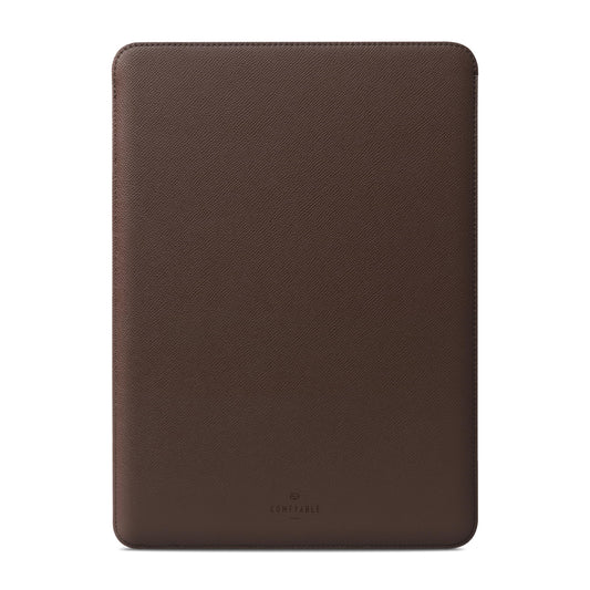 Comfyable Laptop Sleeve 13 Inch Precisely Compatible with MacBook Air M5 2026 & MacBook Pro/Neo A18, Faux Leather Cover Case, Coffee