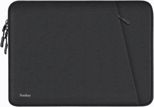 Laptop Sleeve Bag 14 inch, Shockproof Protective Computer Cover with Accessories Pocket, Portable Laptop Case Compatible for 14 inch MacBook Air/Pro, Dell, HP, Acer, Asus, Lenovo, Black