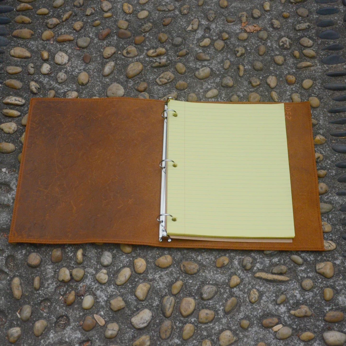 Leather Binder Handmade By JJNUSA, 3 Ring Binder, 1" Round Rings, Organizer Planner for A4 8.5" x 11" Notepad Notebook Documents