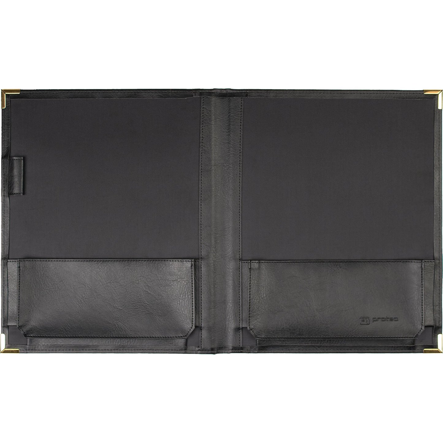 Protec Leatherette Deluxed Padded Sheet Music Folder with Brass Corners, Model F2BK