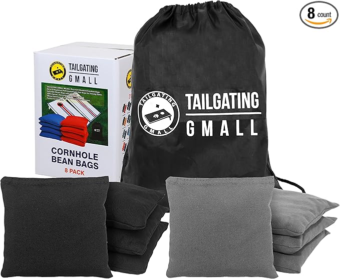 Cornhole Bags Set of 8 Regulation Professional Corn Hole Bean Bags Weather Resistant for Tossing Adults Yard Game