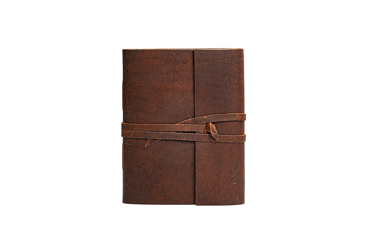 HLC Leather Journal Notebook - Rustic Handmade Vintage Leather Bound Journals for Men and Women - Antique Craft Unlined Paper 300 Pages, Leather Book Diary Pocket book To Write In (7.5" x 10" Inch)