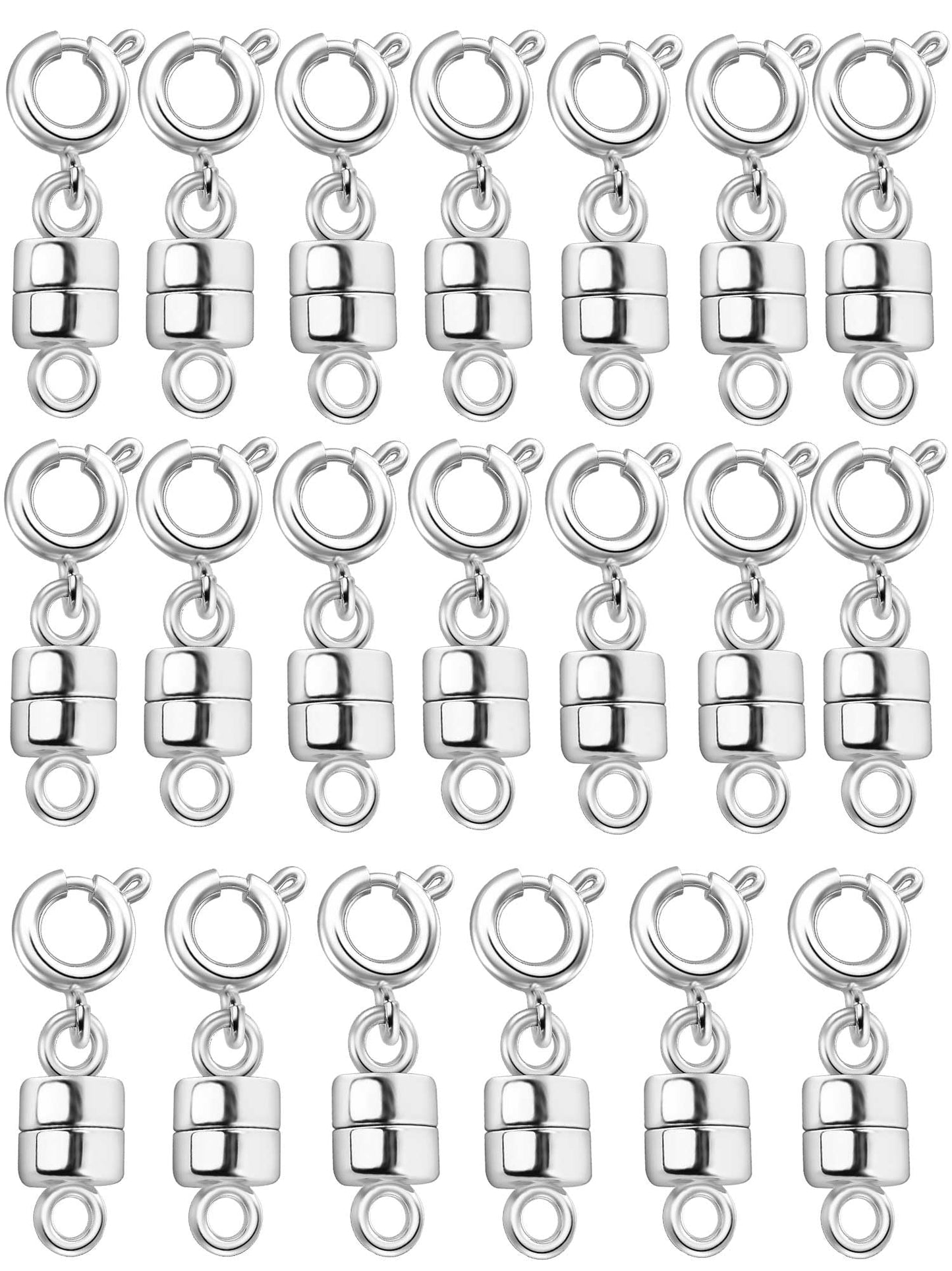 Dailyacc Magnetic Necklace Clasps and Closures - Safety 14 K Gold and Silver Jewelry Converters for Bracelets Chain Extender