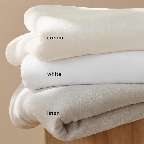 Bedsure Fleece Blanket - Soft, Lightweight Queen Size Plush Blanket for Bed, Sofa, Travel & Camping
