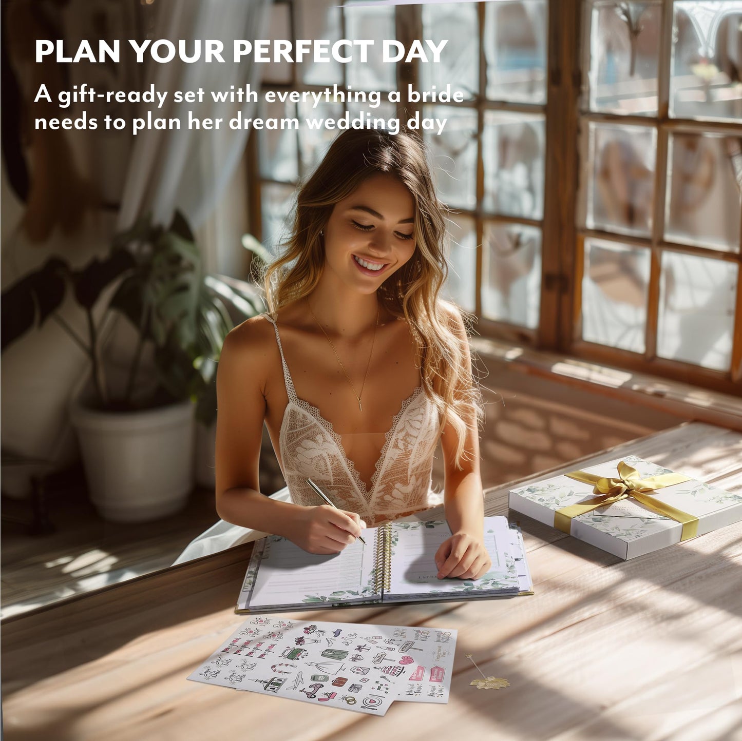 Your Perfect Day Wedding Planner Book and Organizer - Wedding Planner Book - Bridal Planning Binder with Countdown Calendar - Bride Gifts