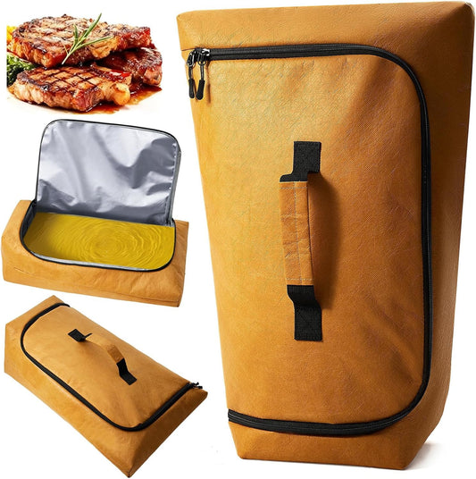 270° Opening BBQ Blanket for Resting Meat, Insulated Leak-Proof Meat Resting Bag for Brisket, Father's Day Birthday Gift for Men Dad Husband, Smoker Grilling Accessories for Party Kitchen Camping