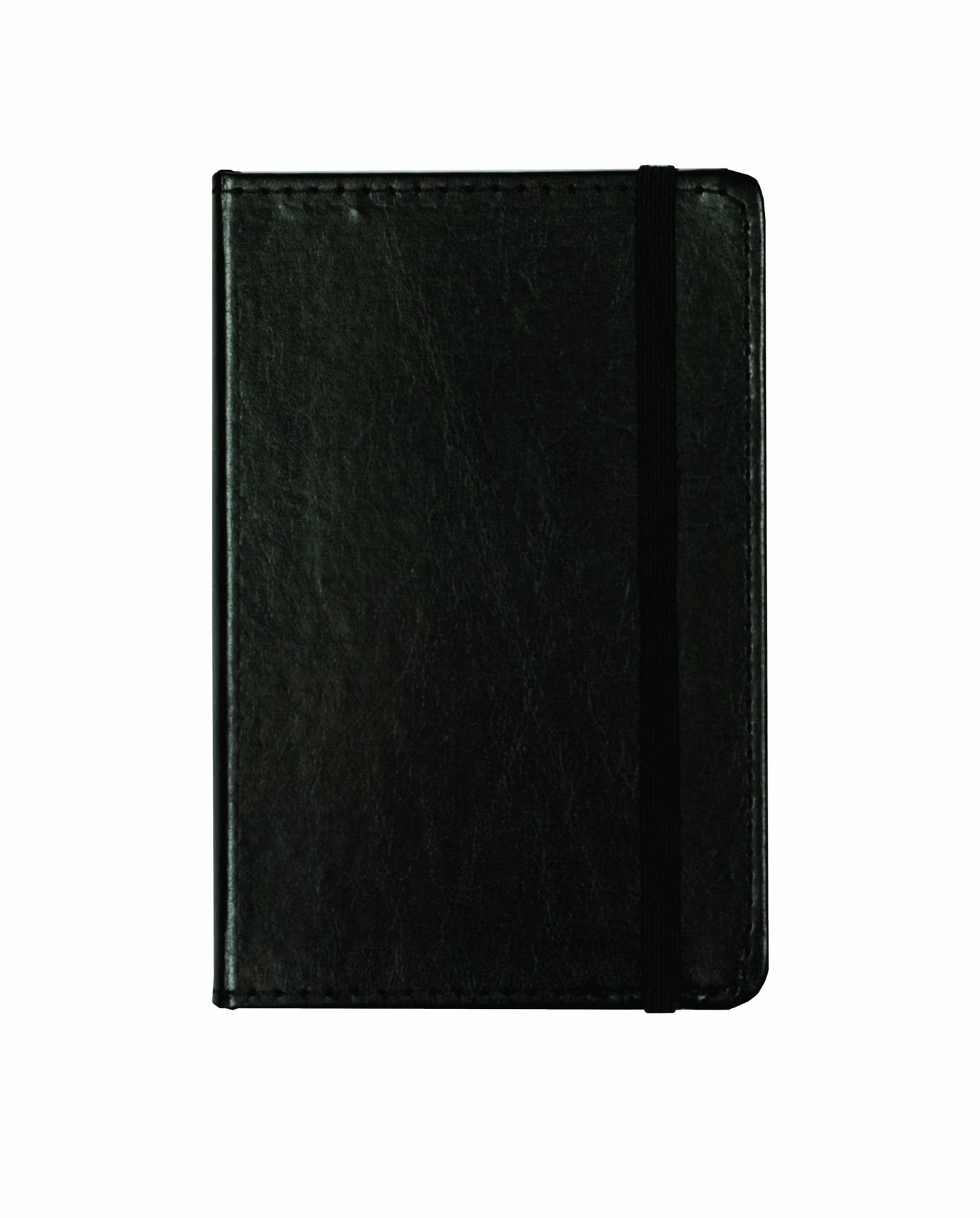 Markings by C.R. Gibson MJ3-4791 Genuine Bonded Leather Journal, By Markings, Smyth Sewn Binding, 192 Ivory Colored Ruled Pages, Pocket On Inside Back Cover, Measures 3.5" x 5.5" - Small Black