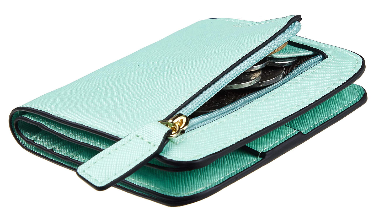 Toughergun Wallet Women Rfid Blocking Small Compact Bifold Luxury Leather Pocket Wallet Ladies Mini Purse with ID Window