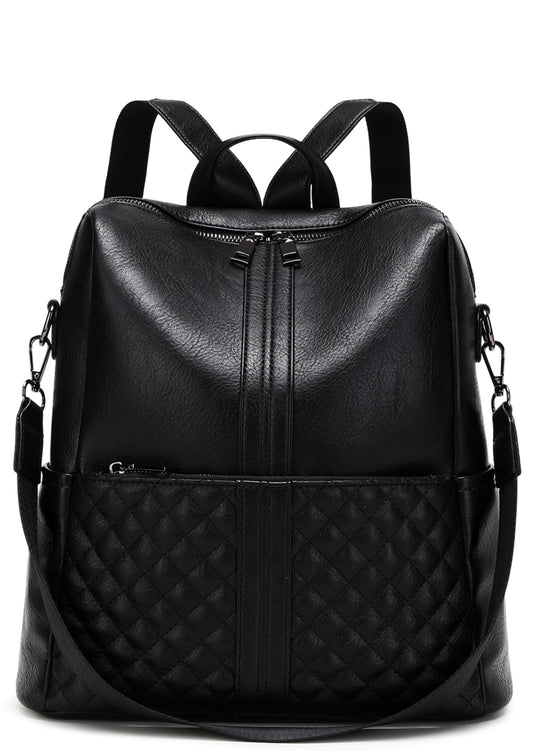 sqlp Daily Use Backpack Purse for Women Vegan Leather Travel Back Pack Fashion Multipurpose Design Shoulder Bags Handbag