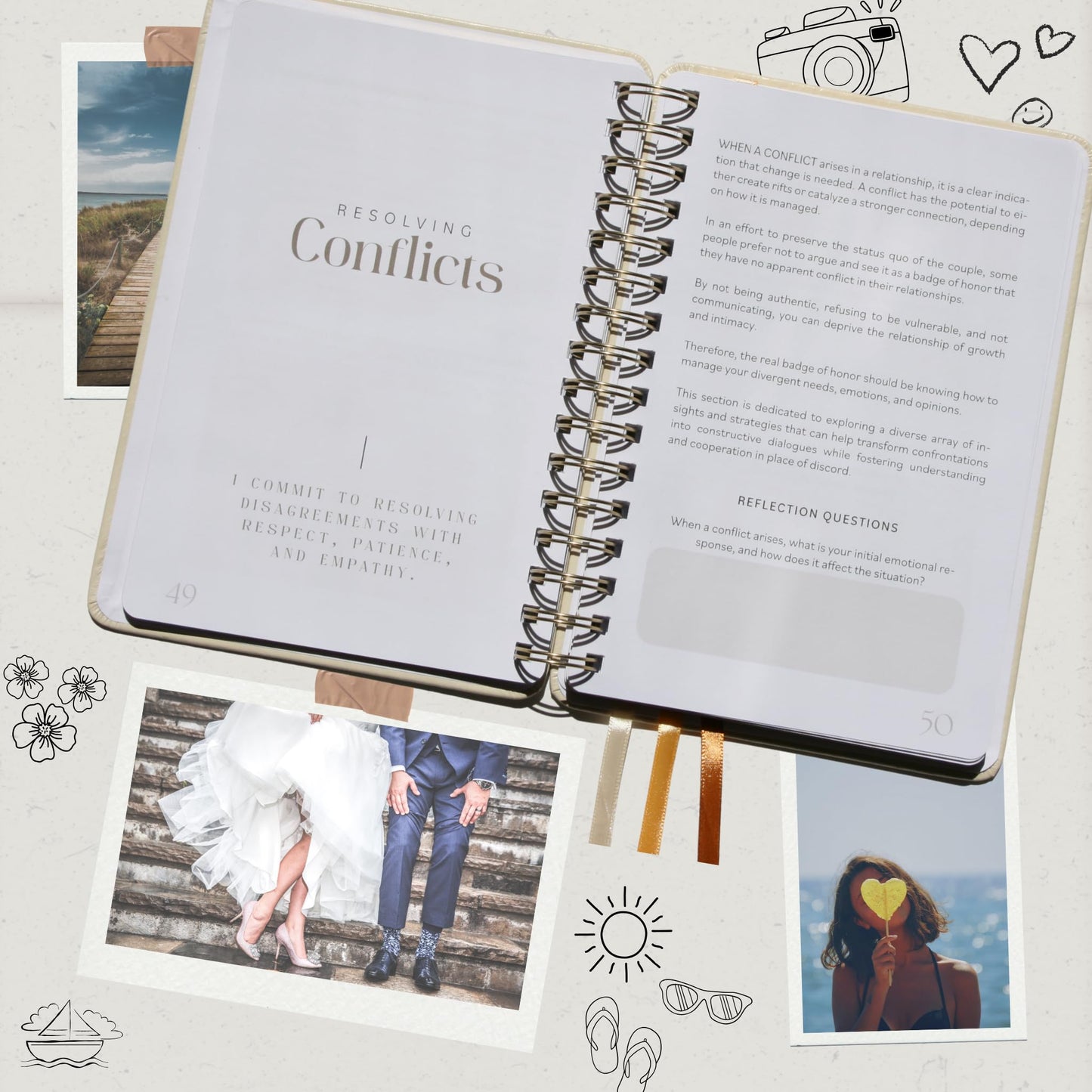 Wedding Gifts for Couples 2026: Couples Journal with 21 Ways to Grow Love & Marriage, Therapy Workbook, 72 Date Night Activities, Bridal Shower Gifts & Wedding Favors