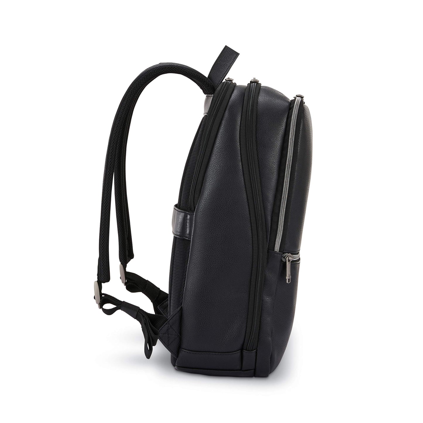 Samsonite Classic Leather Slim Backpack, Black, One Size