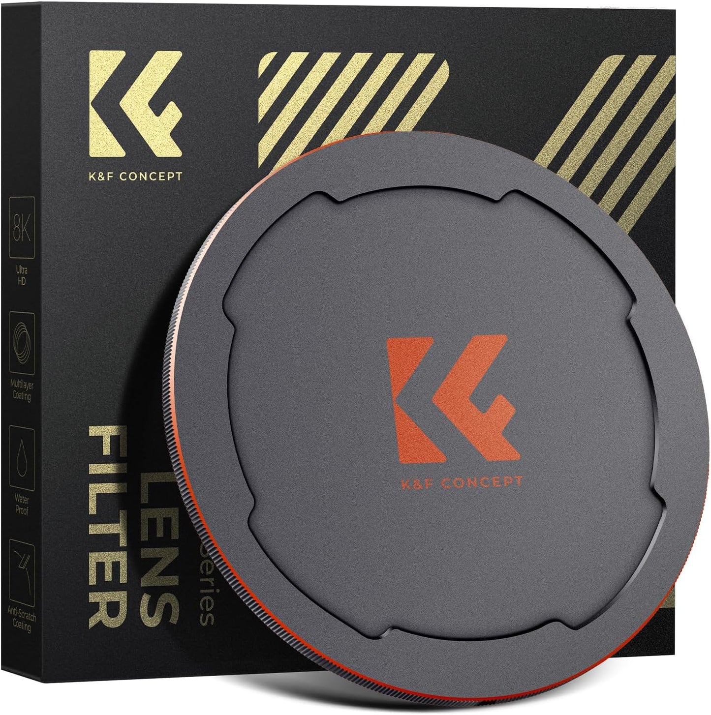 K&F CONCEPT 95mm 2-in-1 Thread & Magnetic Lens Filter Cap Only Compatible with K&F Magnetic Swap System