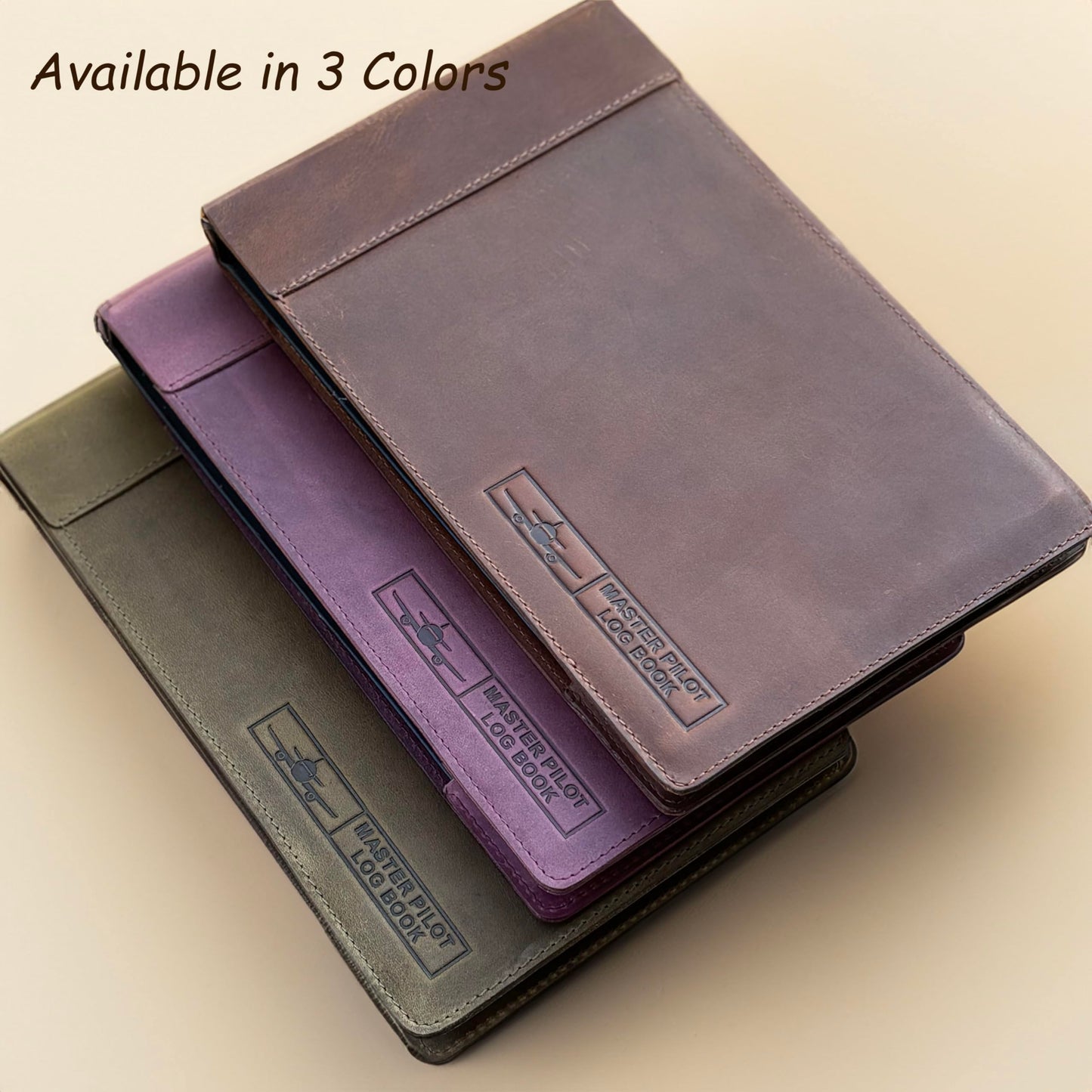Tolredo Canadian Master Pilot Log Book TL-SP-05 Flight Standard Top Grain Cowhide Leather Refillable Bleedproof 278 Pages Aviation Logbook for FAA ICAO, JAA, CAA, and CASA Documentation (12" x 7.5")