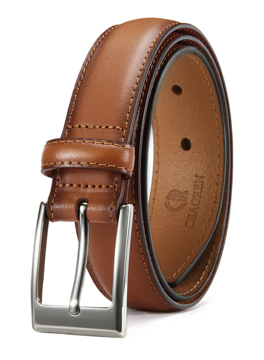 CHAOREN Mens Belts Leather Gift for Men - Ideal Match for Mens Dress Shoes